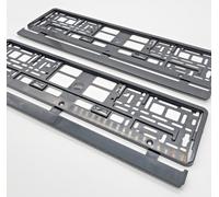 2X Supporto Per Targa Auto Nero - Supporto Universale Per Targa PKW