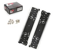 2X Supporto Per Targa In Cromo Lucido 520X110Mm Per MINI