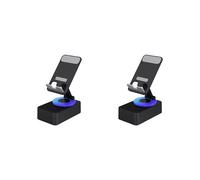 2X Supporto per Telefono Cellulare 3 In 1, Power Bank Audio, Altoparlante per Chiamate , Desktop Rotante Pieghevole Multifunzione,Nero