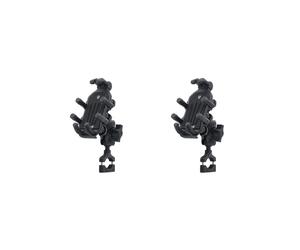 2X Supporto per Telefono per Moto con Smorzatore di Vibrazioni, Supporto per Manubrio ATV, Funzionamento con Una Sola Mano