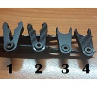 2x SUPPORTO REGGI BRACCIO - MICRO SEIKI TA-1 TA1 - CARBONIO STYLE O LISCIO