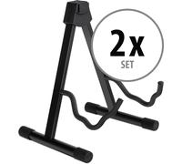 2x Supporto Stand per Chitarra e Basso Reggichitarra Professionale Universale