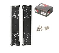 2X Supporto Targa Auto Numero Targa Cromato Per HYUNDAI