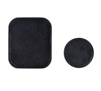 2x Supporto telefonico in metallo con rivestimento in PU - Nero