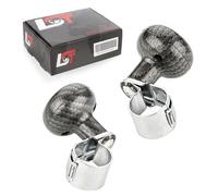 2x Supporto Volante Fahrhilfe Pomello 360° Carbonio Manopola per audi Tt 8J3