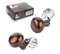 2x Supporto Volante Fahrhilfe Pomello 360° Legno Look per BMW X1 X3 X4 X5 X6 Z3