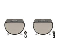 2X Sveglia Multifunzionale Orologio Temperatura Caricabatterie LED Telefon9819