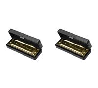 2X Swan 10 Fori Chiave di C GOLDEN con Astuccio S Arpa Metallo Ac5896