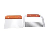 2x taglierina ondulata diritta stampo per sapone stampo per pagnotta torta cera