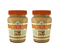 2x Tahini con miele macedone 350g (700g) Pasta di sesamo Pasta Mus crema marrone Set per risparmiare denaro