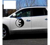 2x Tai Chi classico cinese Yin e Yang The Most Beautiful Love Heartcar Stickers JDM