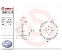 2x Tamburo freno 14.C013.10 BREMBO per HYUNDAI ACCENT II ACCENT II Tre volumi