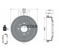TEXTAR 94017600 Tamburo freno