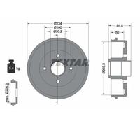 TEXTAR 94019600 Tamburo freno