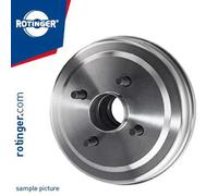 2x Tamburo freno Assale posteriore RT 6655 ROTINGER per RENAULT DACIA