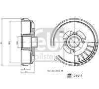 Tamburo freno FEBI BILSTEIN 178511
