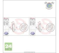 2x Tamburo freno Brembo Posteriore per FORD FIESTA ##1