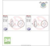 2x Tamburo freno Brembo Posteriore per HYUNDAI ACCENT