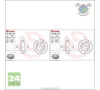 2x Tamburo freno Brembo Posteriore per MAZDA 2