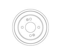 2x Tamburo freno DB4548 TRW per KIA PICANTO II