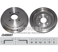 2x Tamburo freno J3408007 NIPPARTS per SUZUKI BALENO BALENO Familiare LIANA