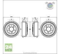 JAPANPARTS TA-0605C Tamburo freno