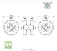 JAPANPARTS TA-008C Tamburo freno