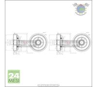 2x Tamburo freno Maxgear Posteriore per FORD FUSION FIESTA MAZDA 2