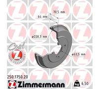 ZIMMERMANN 250.1750.20 Tamburo freno