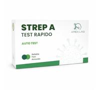 2X Tamponi Streptococco A | Test Streptococco A per Adulti e Bambini | Tampone Faringeo Rapido | Marchio CE | Kit Autodiagnosi con Abbassalingua | Registrato Ministero della Salute (2 pz)
