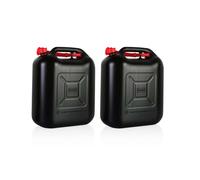 2x Tanica Benzina Tanica Carburante 20L Plastica Tanica di Scorta Nero