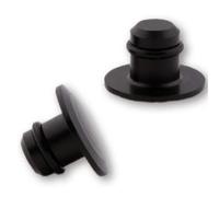 2X Tappi Di Copertura Per M10 Filettatura Degli Specchi HIGHSIDER CNC Neri