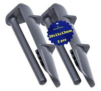 2x Tappo Binario Guida Cestello Lavastoviglie Adatti 1880580400 per Beko