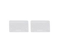 2X Tastiera Tastiera Portatile per Tablet PC Accessori per Giochi per Tablet Bianca