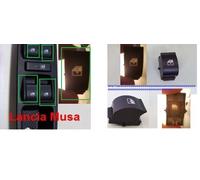 2X TASTO PULSANTE ALZAVETRO LANCIA MUSA PULSANTIERA INTERRUTTORE RETROILLUMINATI