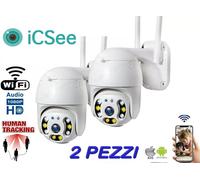 2X TELECAMERA ESTERNA APP YOSEE IP CAM PTZ WIFI CAMERA DOME WIRELESS IP66