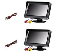2X Telecamera per Retromarcia Ampio Display LCD TFT da 4,3 Pollici o Monito9540