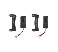 2X Telecomando per Volante Universale per Auto Pulsante di Controllo Wireless Multifunzione per Lettore DVD 2DIN