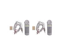 2X Telefono Telefono Tester di Testa Strumento Guardalinee Set di Cavi di Rete Dispositivo C019 Verifica Guasti Alla Linea Telefonica Grigio Bianca