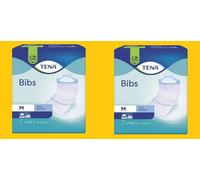 2x TENA BIBS BAVAGLI BAVAGLIA tg.M PER ADULTI 150 pz 37X46 cm ( 300 pz)