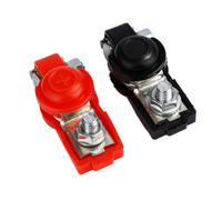 2x Terminali Batteria 12V Connettori Morsetti Rosso + Nero Auto Furgone Carav...