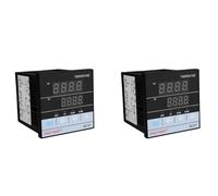 2X Termoregolatore PID Digitale MC701 Impermeabile Tipo K PT100 Ingresso S4788