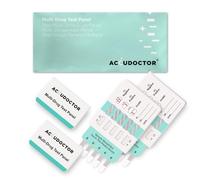 2x Test Antidroga Multiplo Accudoctor 10 sostanza urine THC Cannabis Marijuana Cocaina COC Meth Anfetamina MDMA Anfetamina farmaco rapido Strisce Drug Test Antidroga urine completo rapido 2 Test
