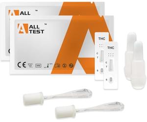 2x Test THC Saliva 20 ng/ml Antidroga Alltest Cannabis Marijuana Rapidi antidroghe hashish Droga Strisce Rilevamento testne Antidroga Drug Stick analisi tossicologico saliva rapido test nella saliva