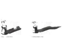 2x Testine barra sterzo BLUE PRINT Davanti S+D per INFIRivettoI FX
