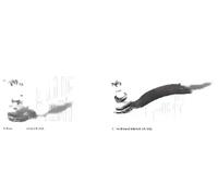 2x Testine barra sterzo BLUE PRINT Davanti S+D per INFIRivettoI, NISSAN