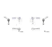 2x Testine barra sterzo FEBI BILSTEIN Davanti S+D per FORD ECOSPORT