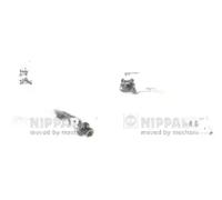 2x Testine barra sterzo NIPPARTS Davanti S+D per HYUNDAI, KIA CARENS