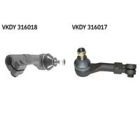 2x Testine barra sterzo SKF Davanti S+D per RENAULT TWINGO I, TWINGO