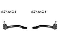 2x Testine barra sterzo SKF S+D per NISSAN, RENAULT QASHQAI I
